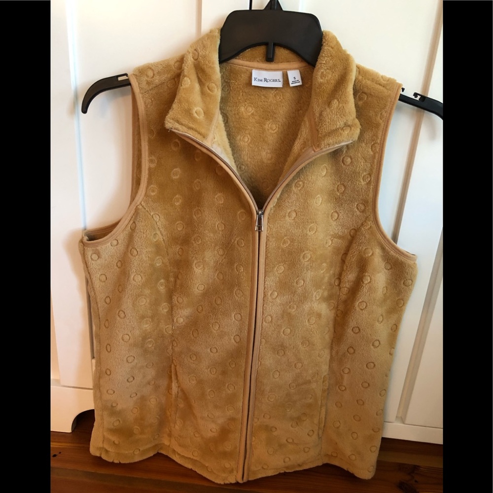 Kim Rogers gold vest, ladies size small